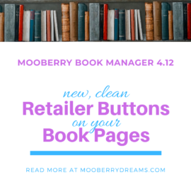 New Clean Retailer Buttons for your Book Pages